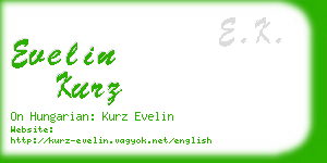 evelin kurz business card